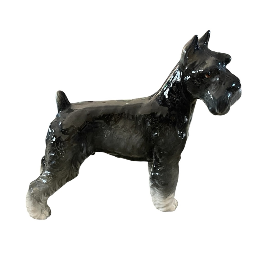 Schnauzer by Shafford Dog Statue Figure 8" Japan Fine Porcelain - Picture 3 of 8